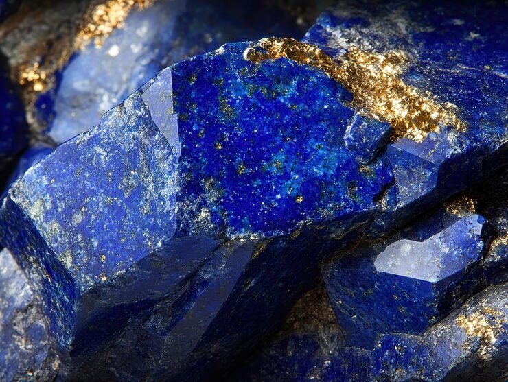 lapis lazuli couleur bleu intense tachete pyrite doree 1079150 309752